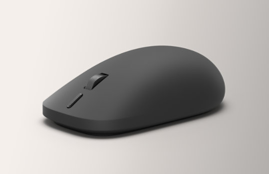 A Surface Mouse (2nd Edition) in the color Black.