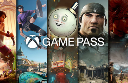 A variety of games available with XBOX Game Pass.