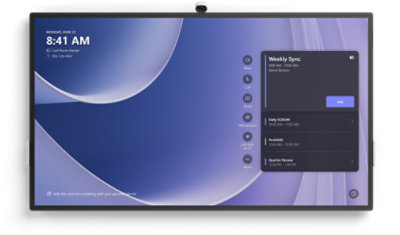A front view of Surface Hub 3 85”.