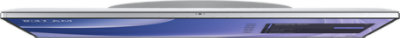 A top-down view of Surface Hub 3 showing the thin profile of the device.