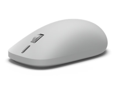 A front-right view of Surface Mouse (2nd Edition) in the colour Platinum.
