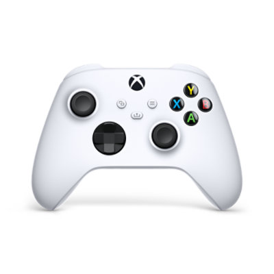 Front view of Xbox Wireless Controller white.